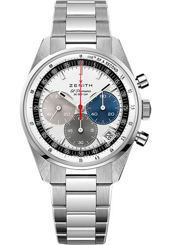 Zenith Chronomaster Original Watch - Steel - White Dial - Steel Bracelet - 03.3200.3600/69.M3200