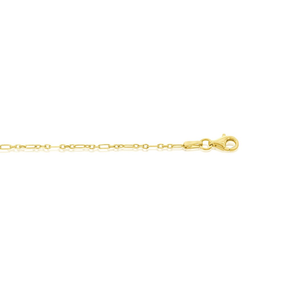 14K Yellow Gold 3+1 Anchor Chain