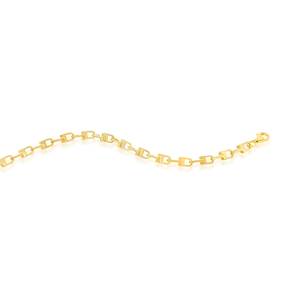 14K Yellow Gold U-Link Design Bracelet