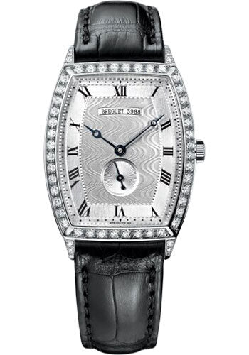 Breguet HŽritage 3661 - White Gold Case - Silver Dial - Black Leather Strap - 3661BB/12/984/DD00