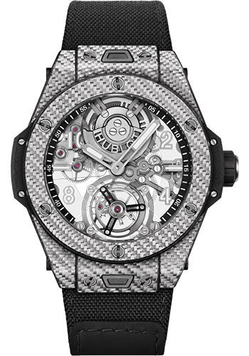 Hublot Big Bang Tourbillon Automatic Carbon Watch - 45 mm - Sapphire Dial - 419.YS.0170.NR