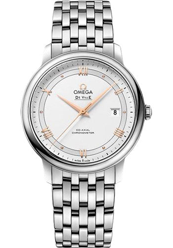 Omega De Ville Prestige Co-Axial Watch - 39.5 mm Steel Case - -Silvery Dial - 424.10.40.20.02.002