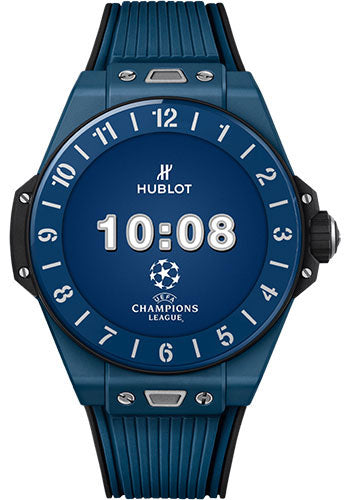 Hublot Big Bang e UEFA Champions Leagueª Watch - 42 mm - Digital Hublot Dial - Black and Blue Rubber Strap Limited Edition of 500 - 440.EX.1100.RX.UCL20