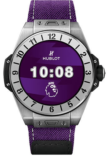 Hublot Big Bang e Premier League Watch - 42 mm - Digital Hublot Dial - Purple Fabric Strap Limited Edition of 200 - 440.NX.1100.NR.PLW21