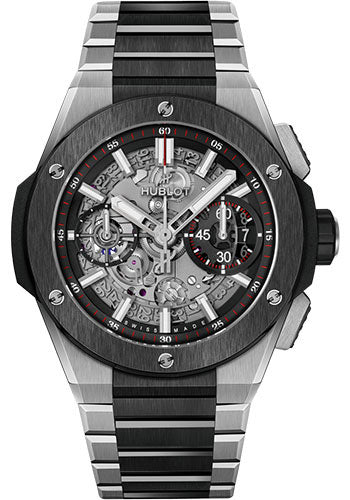 Hublot Big Bang Integrated Titanium Ceramic Watch - 42 mm - Black Skeleton Dial - 451.NM.1170.NM