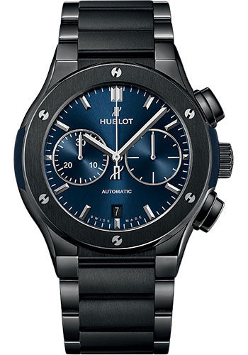 Hublot Classic Fusion Chronograph Ceramic Blue Bracelet Watch - 520.CM.7170.CM