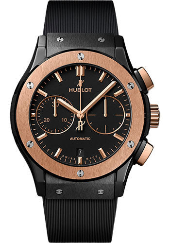 Hublot Classic Fusion Chronograph Ceramic King Gold Watch - 45 mm - Black Lacquered Dial - 521.CO.1181.RX