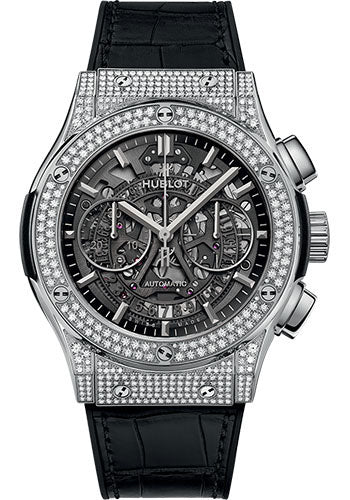 Hublot Classic Fusion Aerofusion Titanium PavŽ Watch - 45 mm - Sapphire Dial - 525.NX.0170.LR.1704