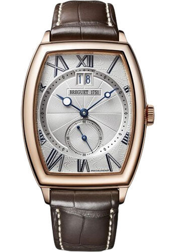 Breguet HŽritage 5410 - Rose Gold Case - Silver Dial - Brown Leather Strap - 5410BR/12/9VV