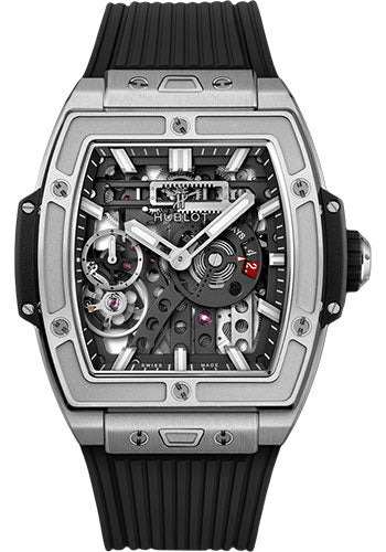 Hublot Spirit Of Big Bang MECA-10 Titanium Watch - 45 mm - Black Skeleton Dial - 614.NX.1170.RX