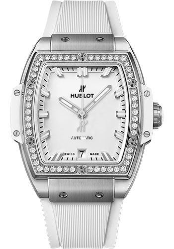 Hublot Spirit Of Big Bang Titanium White Diamonds Watch - 39 mm - White Dial - 665.NE.2010.RW.1204