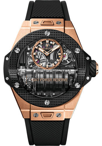 Hublot Big Bang MP-11 Power Reserve 14 Days King Gold 3D Carbon Watch - 45 mm - Sapphire Crystal Dial Limited Edition of 46 - 911.OQ.0118.RX