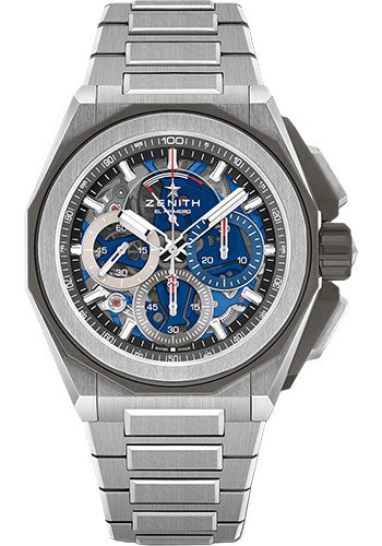 Zenith Defy Extreme Watch - Titanium - Tinted Sapphire Dial - Metal Bracelet - 95.9100.9004/01.I001