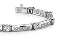 Classic Channel Frame Bracelet Lab-Grown Diamond  with 3.05 ct.(finished) 1.75mm, 3mm