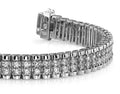 Grand Double Diamond Bracelet Lab-Grown Diamond  with 1.98 ct.(finished) 1.3mm