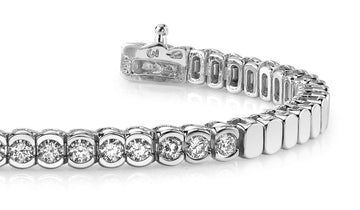 Diamond Tears Bracelet Lab-Grown Diamond  with 0.96 ct.(finished) 2.5mm