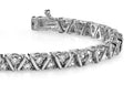 Leaning Fence Bracelet Lab-Grown Diamond  with 5.06 ct.(finished) 3.1mm