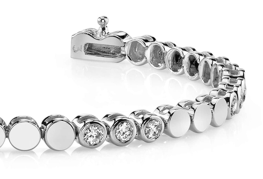 Triple Diamond Bracelet Lab-Grown Diamond  with 2.55 ct.(finished) 3.5mm