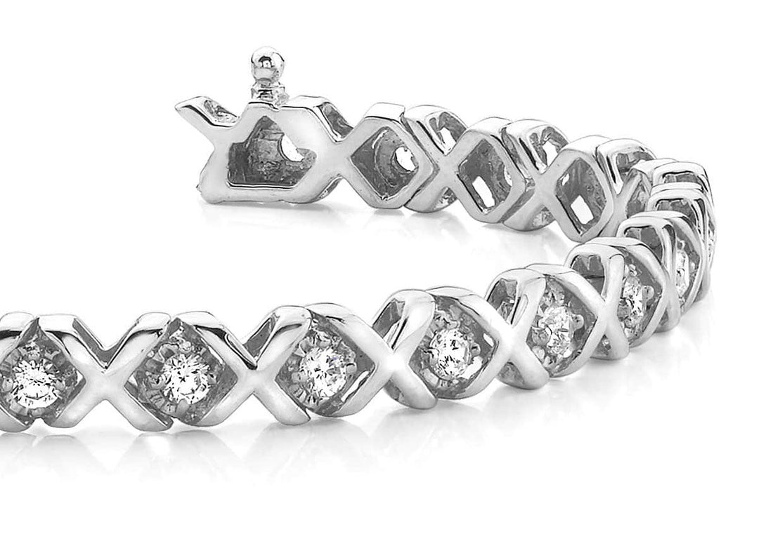 Xoxo Diamond Bracelet Lab-Grown Diamond  with 2.00 ct.(finished) 2.8mm