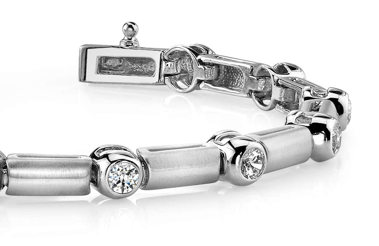 Diamond And Bar Bracelet Lab-Grown Diamond  with 1.92 ct.(finished) 3.5mm