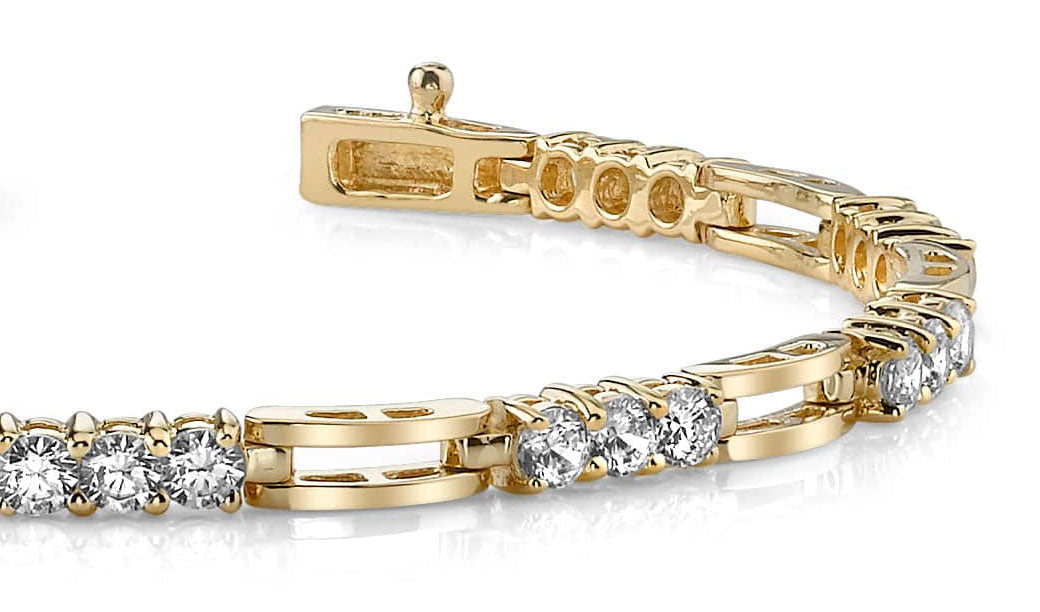 Sparkling Triple Diamond Bracelet Lab-Grown Diamond  with 2.43 ct.(finished) 3mm