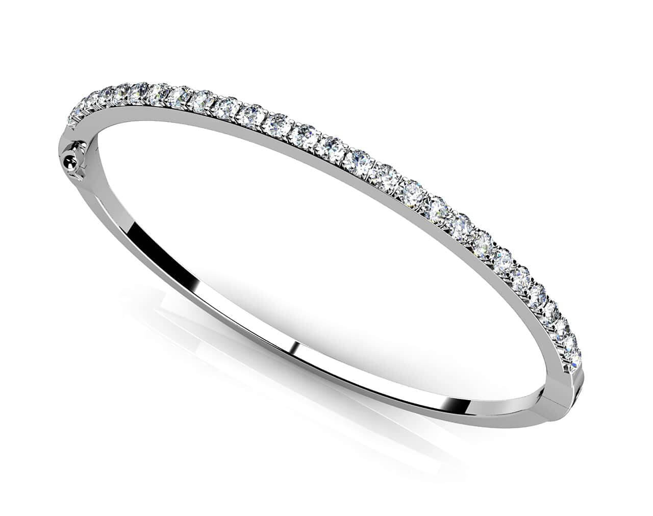 Classic Diamond Bangle Lab-Grown Diamond  with 2.94 ct.(finished) 3.3mm