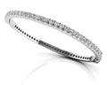 Shared Prong Oval Diamond Bangle Lab-Grown Diamond  with 5.04 ct.(finished) 4.25mm