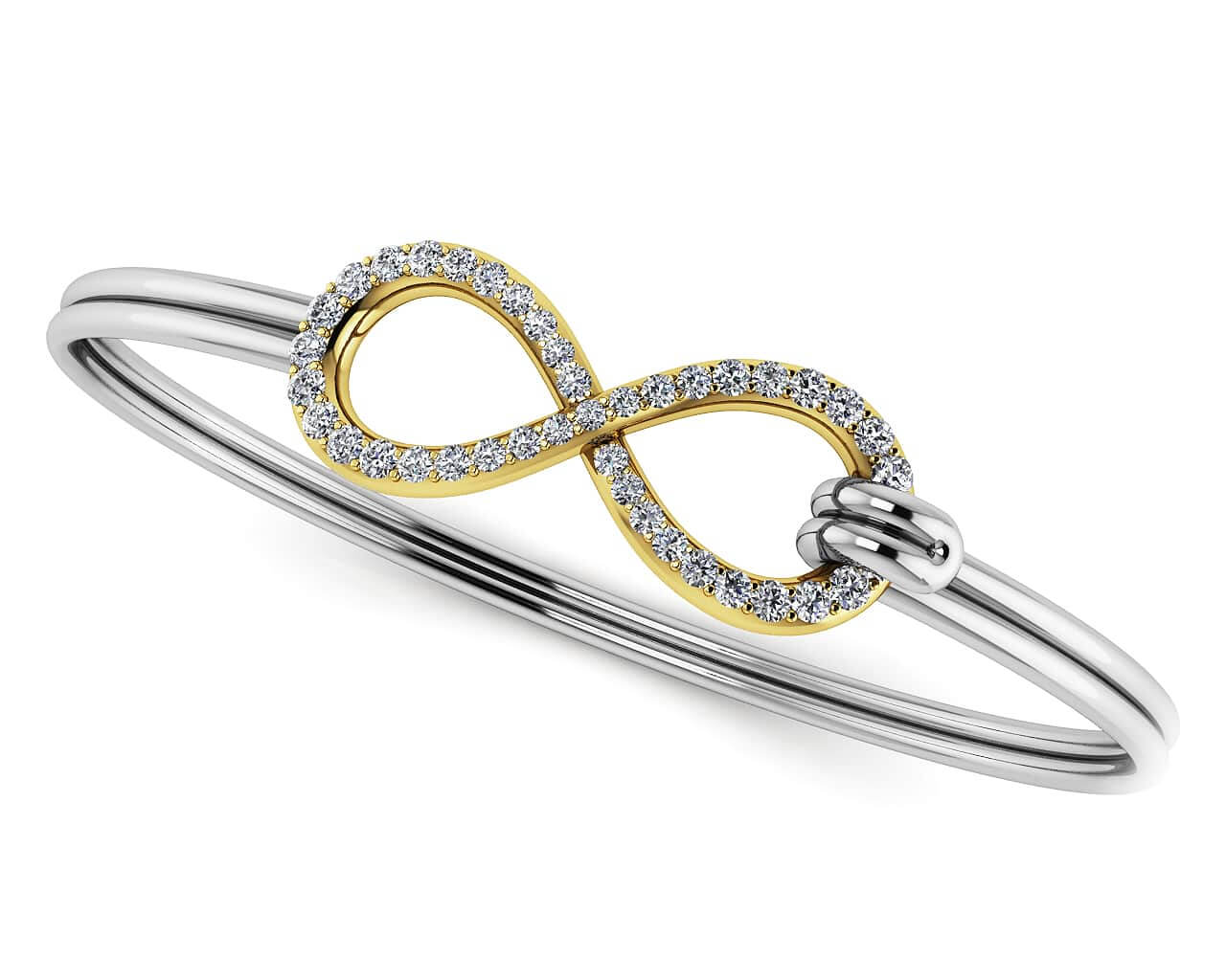 Limitless Sparkle Unity Bracelet Lab-Grown Diamond  with 0.31 ct.(finished)