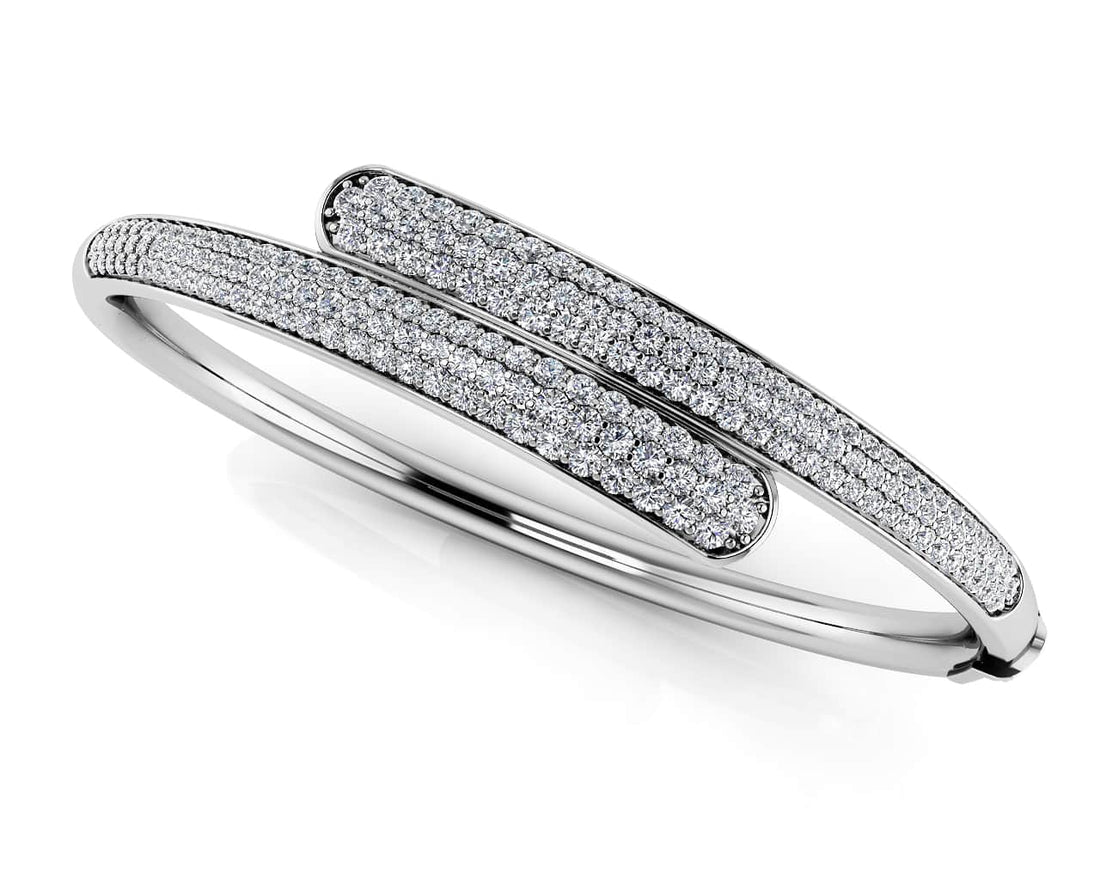 Luxe Diamond Bangle Lab-Grown Diamond  with 2.24 ct.(finished) 1.2mm, 1.4mm, 1.6mm