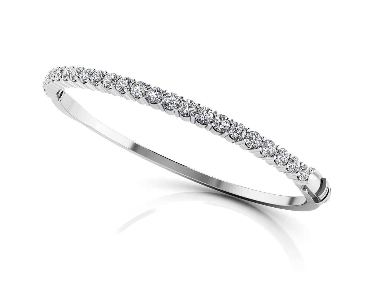 Diamond Top Bangle Lab-Grown Diamond  with 3.99 ct.(finished) 3.8mm