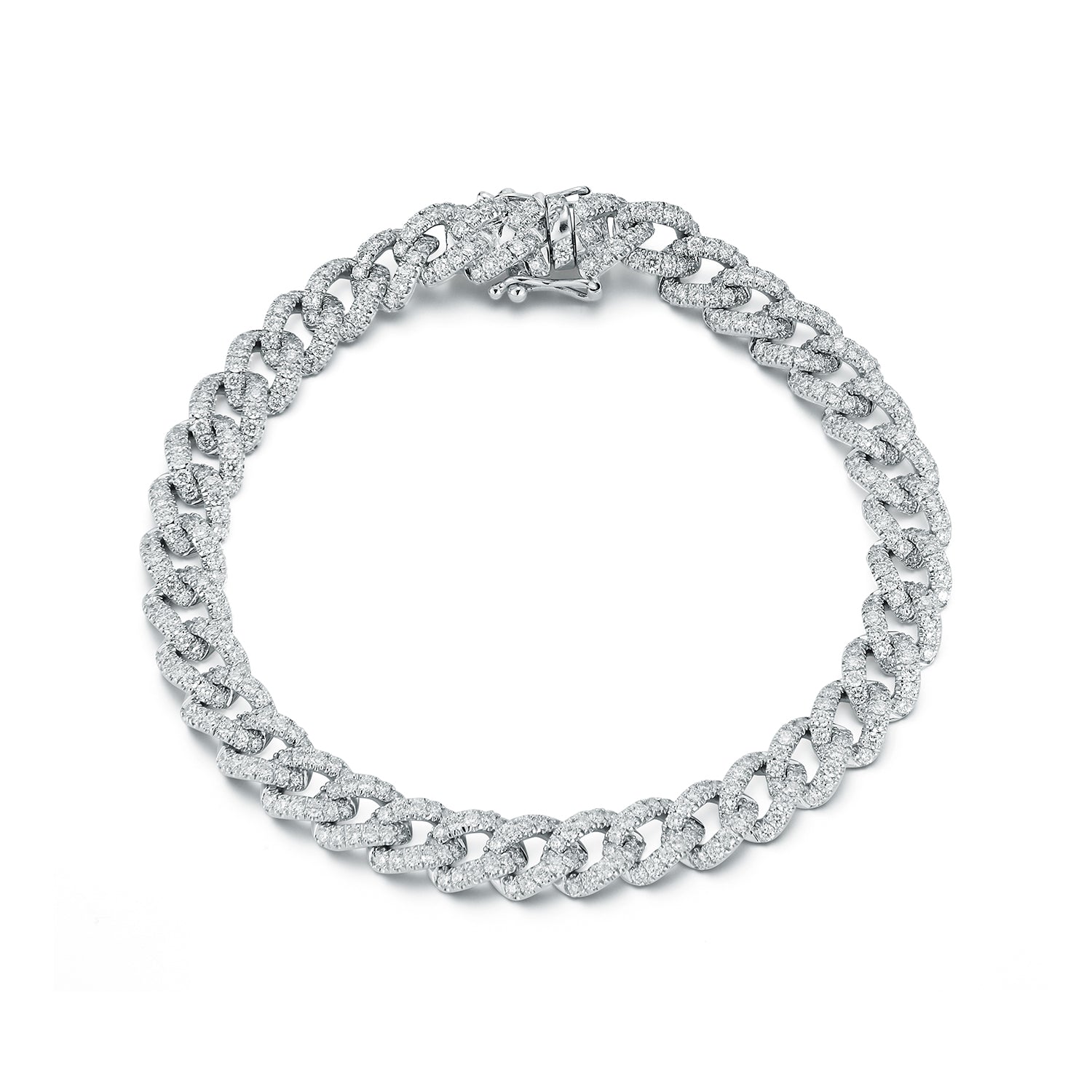 Diamond Curb Link Bracelet