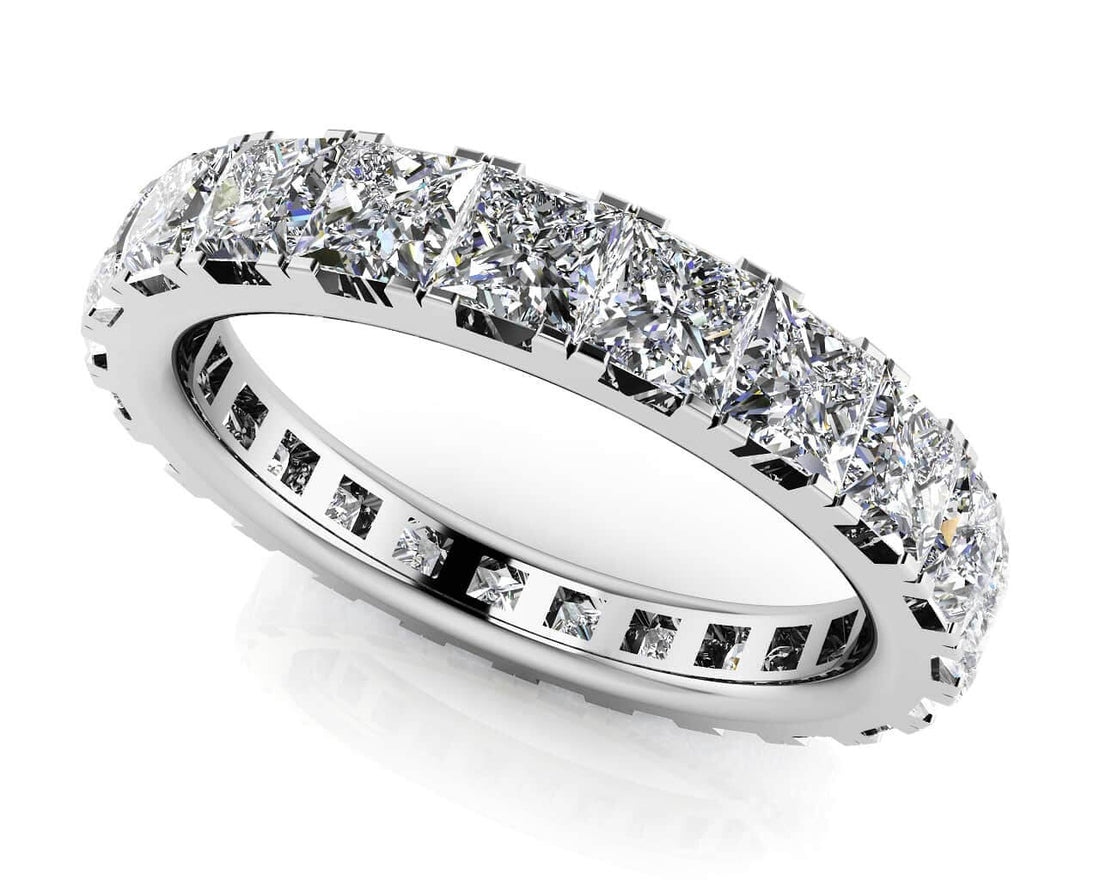 Princess Cut Diamond Eternity Ring Lab-Grown Diamond  with 2.53 ct.(finished) 2.75mm