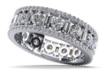 Glamorous Round and Baguette Diamond Eternity Ring Lab-Grown Diamond  with 2.90 ct.(finished) 3x1.5mm, 1mm, 3mm