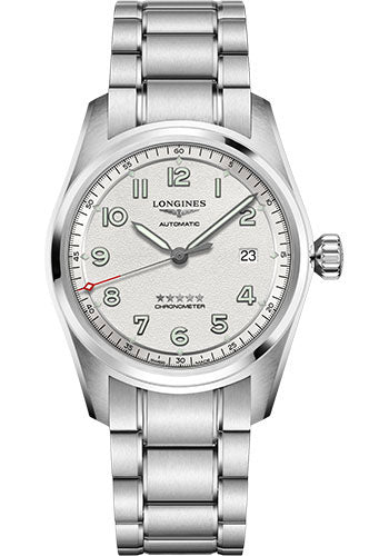 Longines Spirit Prestige Edition Watch - 40 mm Steel Case - Silver Arabic Dial - L3.810.4.73.9