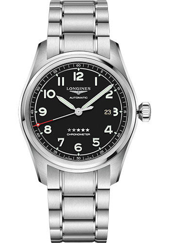 Longines Spirit Prestige Edition Watch - 42 mm Steel Case - Black Arabic Dial - L3.811.4.53.9