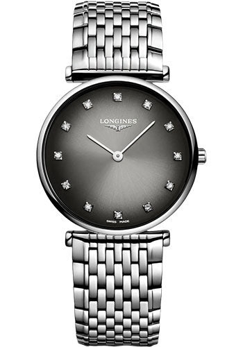 Longines La Grande Classique De Longines Quartz Watch - 29 mm Steel Case - Grey Diamond Dial - Bracelet - L4.512.4.77.6