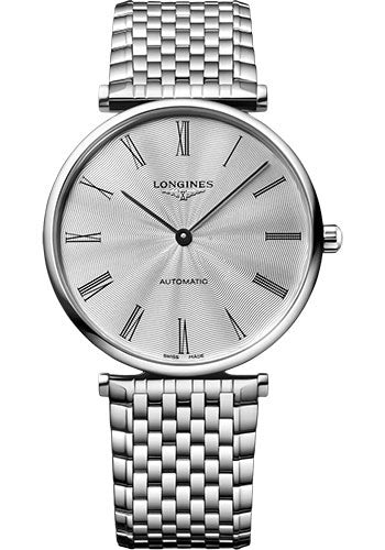 Longines La Grande Classique De Longines Automatic Watch - 38 mm Steel Case - Silver FlinquŽ Roman Dial - Bracelet - L4.918.4.71.6