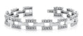 Checkerboard Mens Designer Bracelet Diamond  with 3.65 ct.(finished) 2.1mm