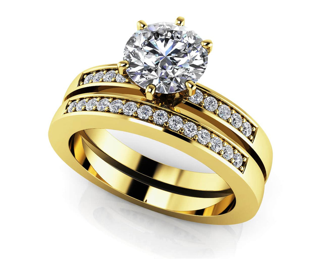 Twenty Five Hours A Day Bridal Set Lab-Grown Diamond  with 0.63 ct. (0.50 ct. center diamond)