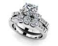 Triple Contrast Bridal Set Lab-Grown Diamond  with 1.28 ct. (0.50 ct. center diamond)