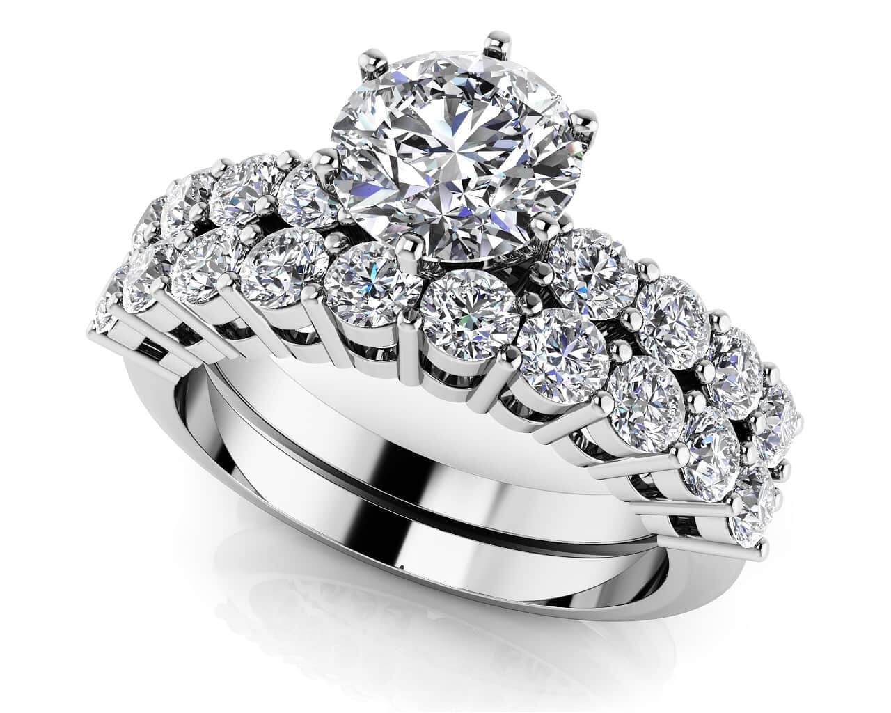 True Romance Diamond Bridal Set Lab-Grown Diamond  with 2.08 ct. (1.00 ct. center diamond)