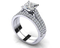 Princess Cut Diamond Splendor Bridal Set Lab-Grown Diamond  with 1.50 ct. (0.70 ct. center diamond)