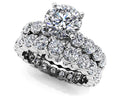 Shared Prong Eternity Style Matching Bridal Set Lab-Grown Diamond  with 5.06 ct. (0.75 ct. center diamond)