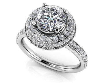 Fall In Love With Vintage Diamond Engagement Ring Lab-Grown Diamond  with 2.53 ct. (2.00 ct. center diamond)