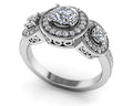 Perfect Three Diamond Anniversary Band Lab-Grown Diamond  with 0.51 ct. (0.19 ct. center diamond)