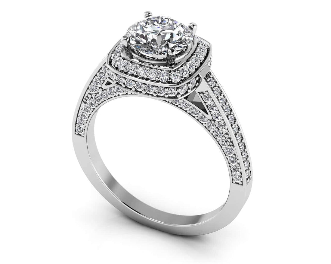 Luminous Diamond Engagement Ring Lab-Grown Diamond  with 2.71 ct. (2.00 ct. center diamond)