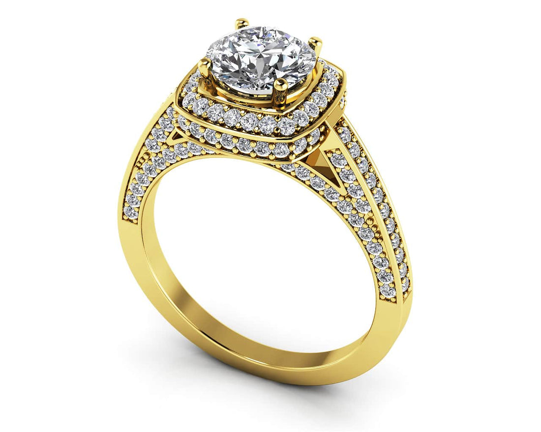 Luminous Diamond Engagement Ring Lab-Grown Diamond  with 2.01 ct. (1.25 ct. center diamond)