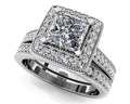 Princess Dreams Diamond Bridal Set Lab-Grown Diamond  with 2.52 ct. (2.00 ct. center diamond)