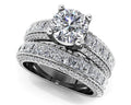 Diamond Deluxe Matching Wedding Set Lab-Grown Diamond  with 3.10 ct. (0.50 ct. center diamond)