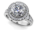 Vintage Round Halo Engagement Ring Lab-Grown Diamond  with 2.61 ct. (2.00 ct. center diamond)